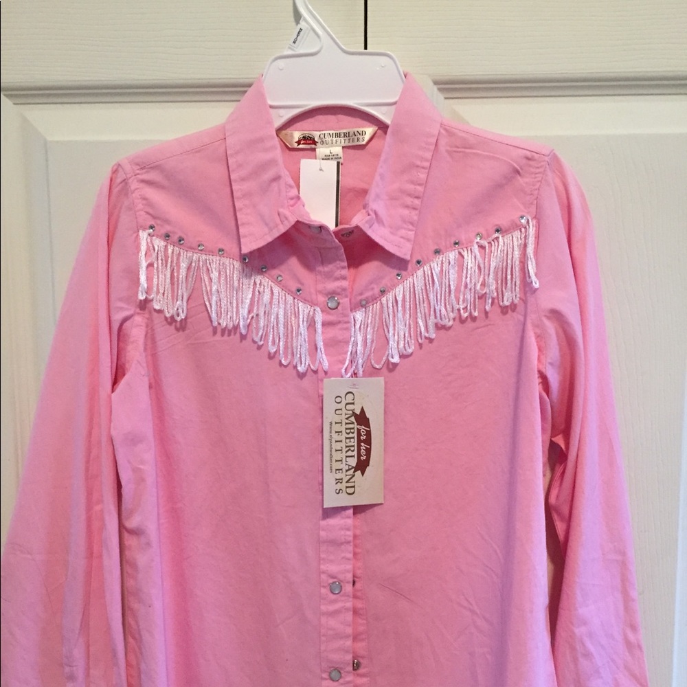 Pink western shirt